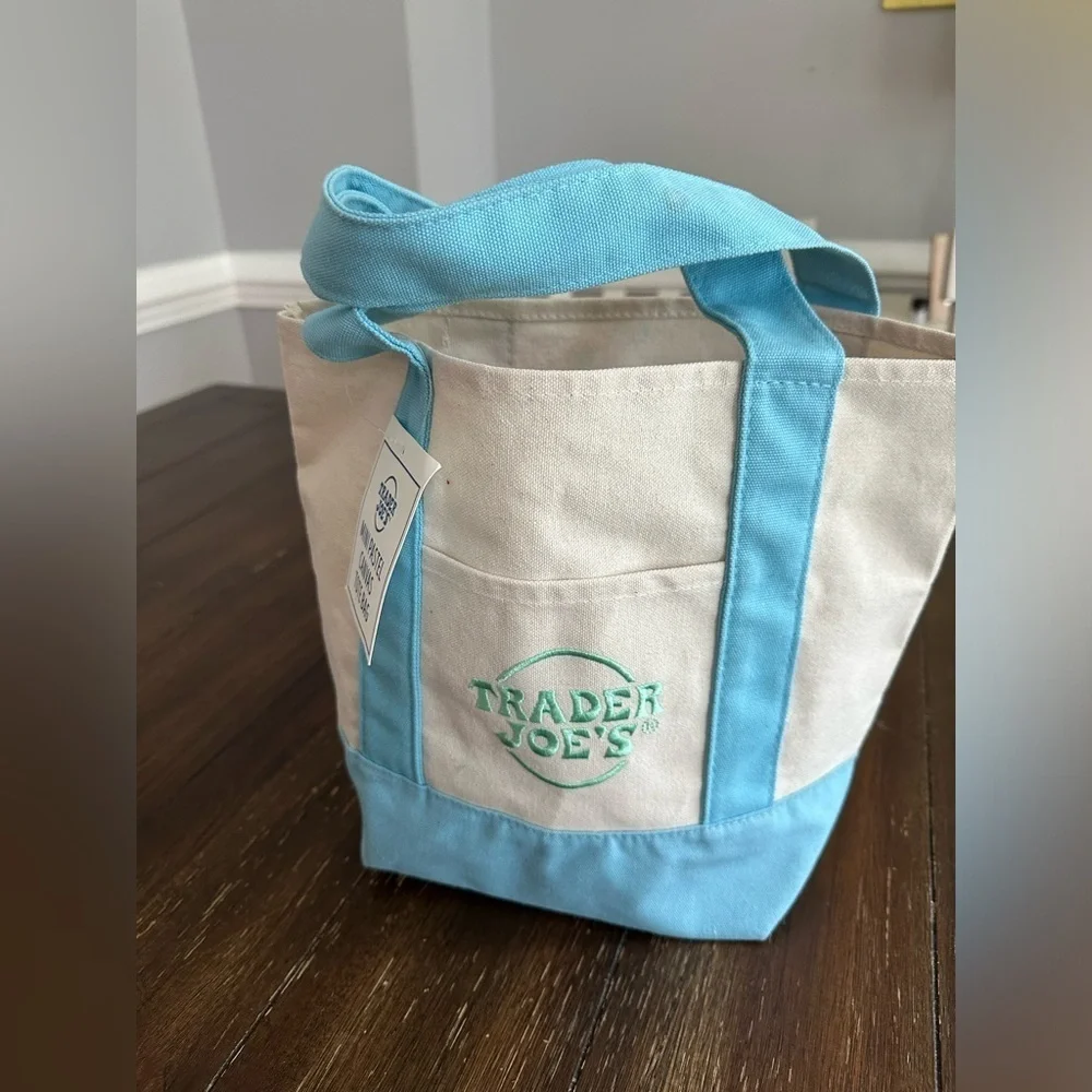 Trader Joe’s pastel tote bag